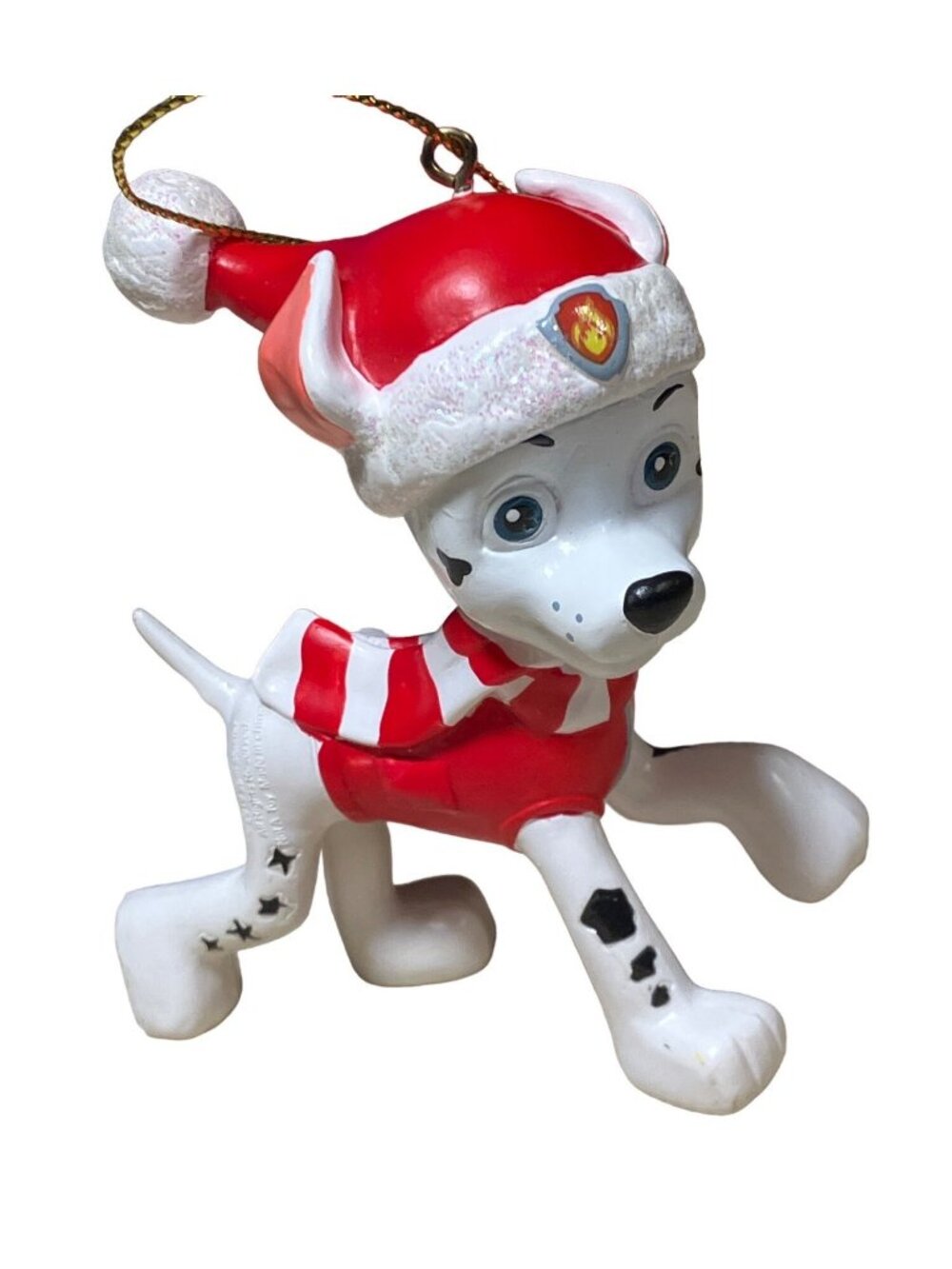 Spin Master Paw Patrol Marshall with Santa Hat Christmas Ornament - Picture 3 of 9